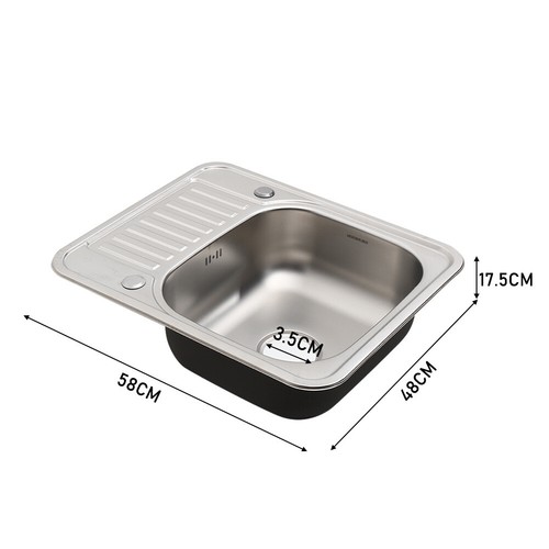 Inset kitchen sink single bowl - inset,