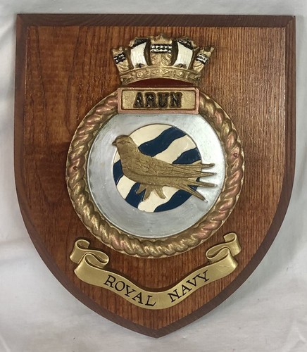 Hms arun boat badge tampion - arun,