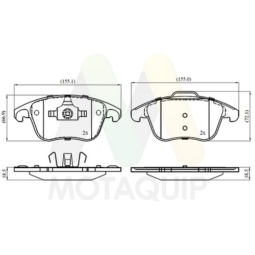 Brake pads set for - set, c4