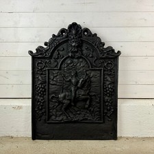 Antique Cast Iron Fire Back