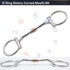 Western Dee Comfort Snaffle Horse Bit Ring roller Best Quality Myler Design