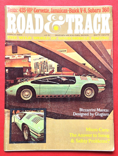 Road track march 1969 - track,