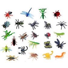24 Pcs Bugs Toys, Small World