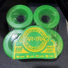 STAR-TRAC KRYPTONICS Skateboard Wheels Green Wheel 86A 70mm