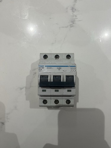 Hager d20 mcb - three, phase
