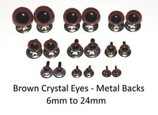 Brown crystal eyes - eyes, metal