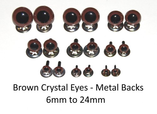 Brown crystal eyes - eyes, metal