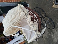 Vintage Premium Victorian Lace Doll Pram For Newborn Photography 