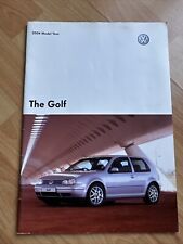 Volkswagen VW Golf Brochure 2004 Model Year Issue 1 2003 Gti Tdi V5 V6 4motion