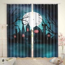 Darkness Reveals Stars 3D Curtain Blockout Photo Printing Curtains Drape Fabric