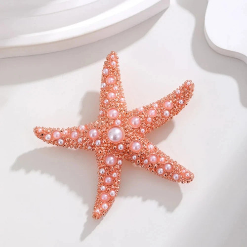 Cute pink starfish seashell - cute,