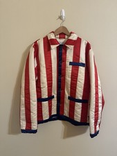 Bode American Flag Jacket Red