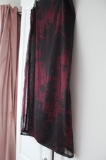 Indian Burgundy & Black Sheer