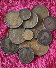 Job Lot Of Old English Coins