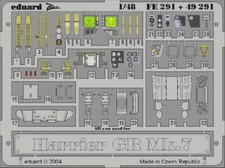 Eduard FE291 1:48 BAe Harrier GR.7 to be used with Hasegawa