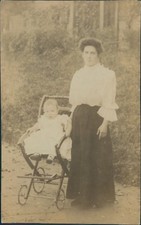Postcard edwardian mother - postcard, and
