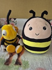 Two Bumble Bees Plushes Medium