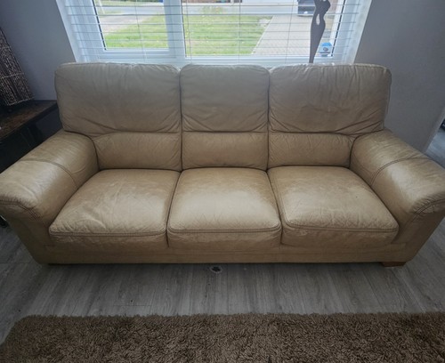 Italian leather sofa seater - italian,