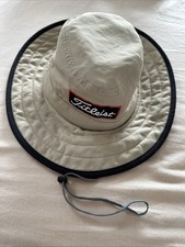 Titleist Golf Bucket Hat Shade Adjustable Chin Strap Mens Adult S/M Small Medium