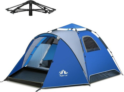 Night cat pop tent - up, 3-4
