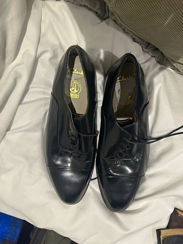 Clarks men black leather - clarks,