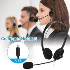 USB Headset Headphones Wired