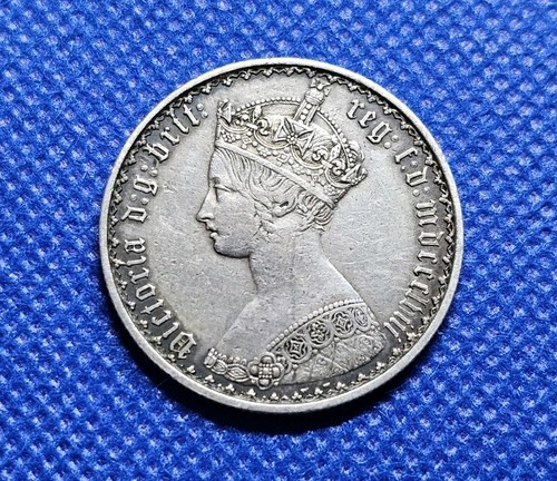 1858 florin victoria - florin, british