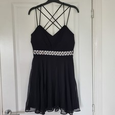 LIPSY BLACK SHEER EMBELLISHED