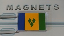 St Vincent and The Grenadines Flag Fridge Magnet. The Caribbean