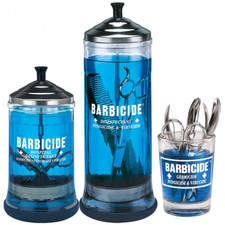 Barbicide disinfectant glass - barbicide,