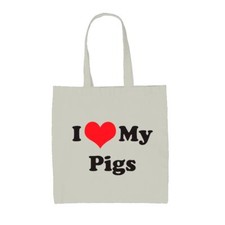 I Love My Pigs - Canvas Tote