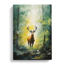 Stag In A Forest Action Canvas
