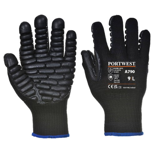 Anti vibration gloves - anti-vibration, rubber