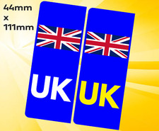 UK Car Number Plate Sticker. Union Jack / EU / Europe / Brexit - Car Van