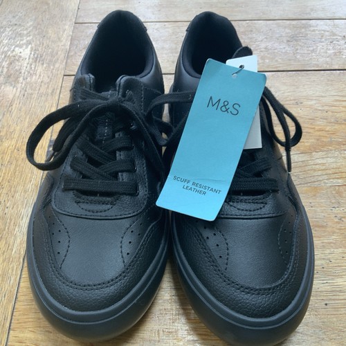 Unisex school shoes black - m&s,