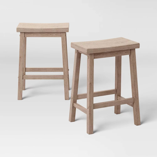 2pk solid wood saddle - 24",