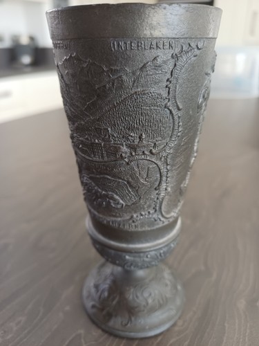 Vintage pewter drinking - drinking, goblet