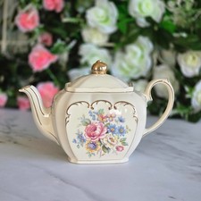 Sadler Cube Teapot Roses