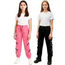 Kids Girls Cargo Trousers