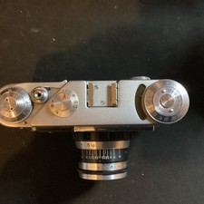 Vintage Russian Fed 4 Rangefinder 35mm Film Camera & Case Winds Fires Untested