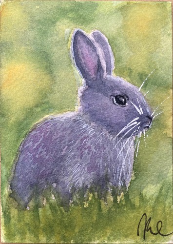 Aceo original watercolour - original,