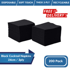 200 Pack Black Cocktail