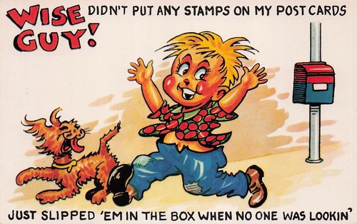 Postcard vin funny see - vin, (5)