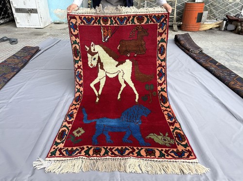 Vintage afghan animal - vintage,