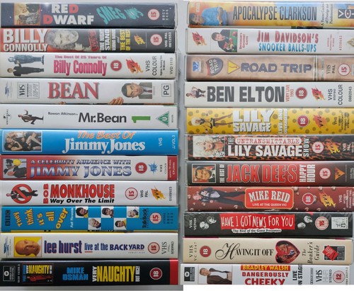 Vhs comedy video collection - vhs,