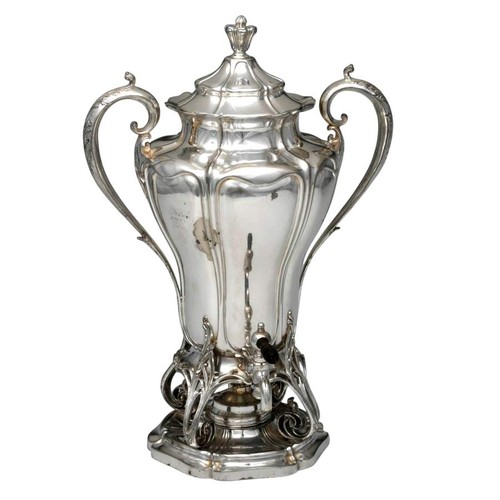 Antique silver plated samovar - antique,