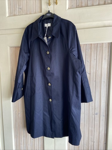 Navy stormwear coat - m&s, uk