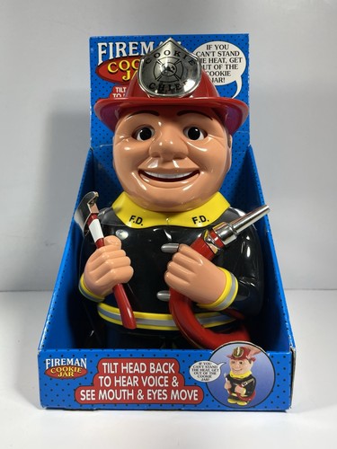 Talking fireman cookie jar - cookie,