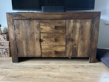 Dakota Solid Mango Wood Sideboard Cabinet