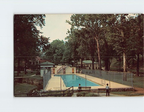 Postcard swimming pool - postcard,